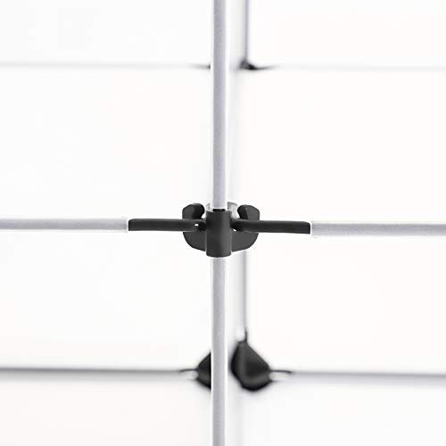 SONGMICS skoreol, stabelbar, m. 9 kasser og 9 hylder - klar plastik