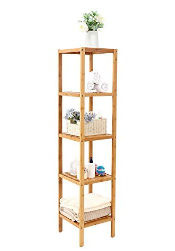 SONGMICS reol, m. 5 hylder - natur bambus