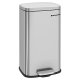 SONGMICS affaldsspand, 30L, m. indvendig plastspand, hngslet lg, lugtsikker - slv stl