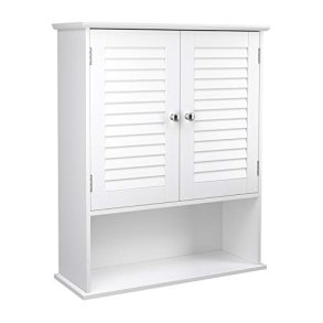 VASAGLE badevrelsesvgskab, m. 2 lger, 1 hylde, 1 rum - hvid MDF