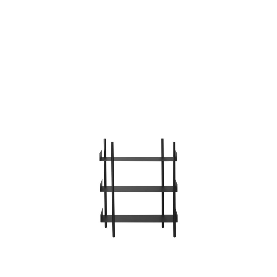 BROSTE COPENHAGEN Nobuko Lave ben til byg selv reol - sort jern (st med 2)