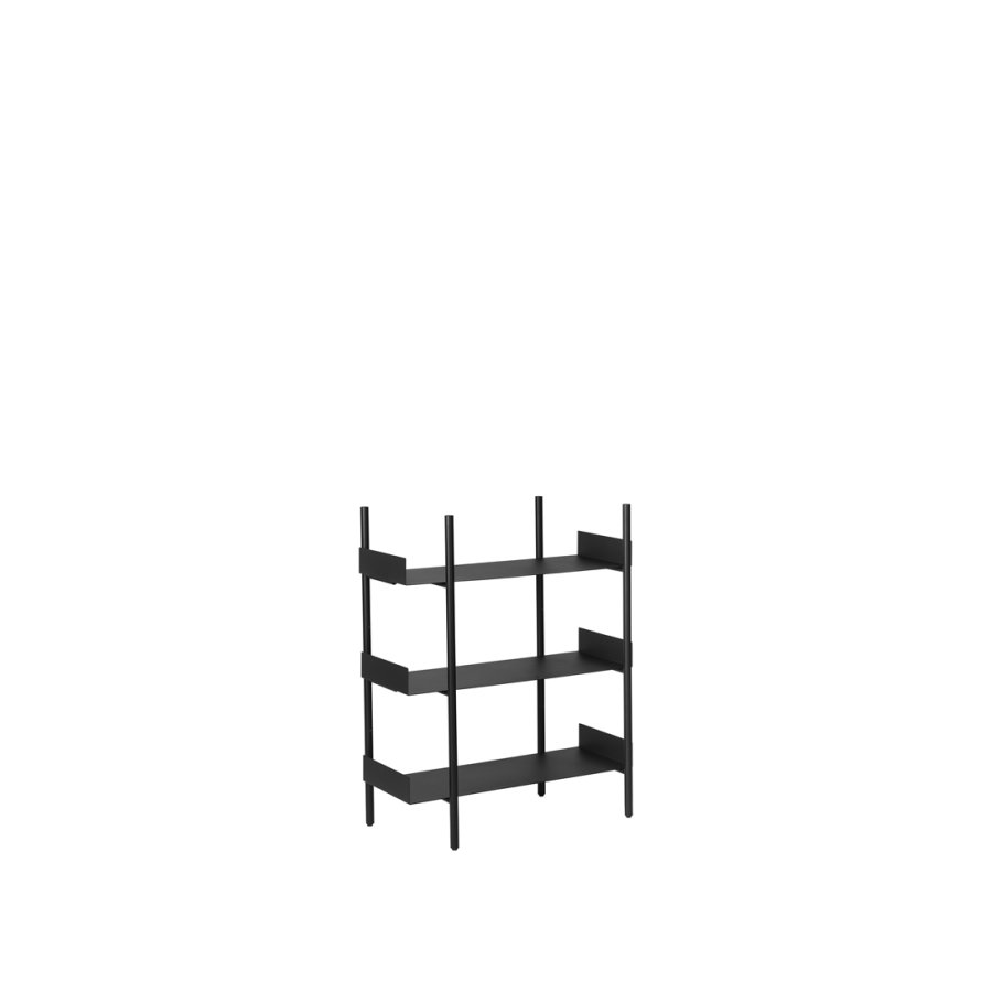 BROSTE COPENHAGEN Nobuko Lave ben til byg selv reol - sort jern (st med 2)