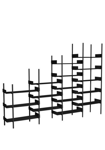 BROSTE COPENHAGEN Nobuko Modulr hylde til byg selv reol - sort jern