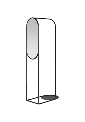 BROSTE COPENHAGEN Archie tjstativ, m. spejl - spejlglas og sort metal
