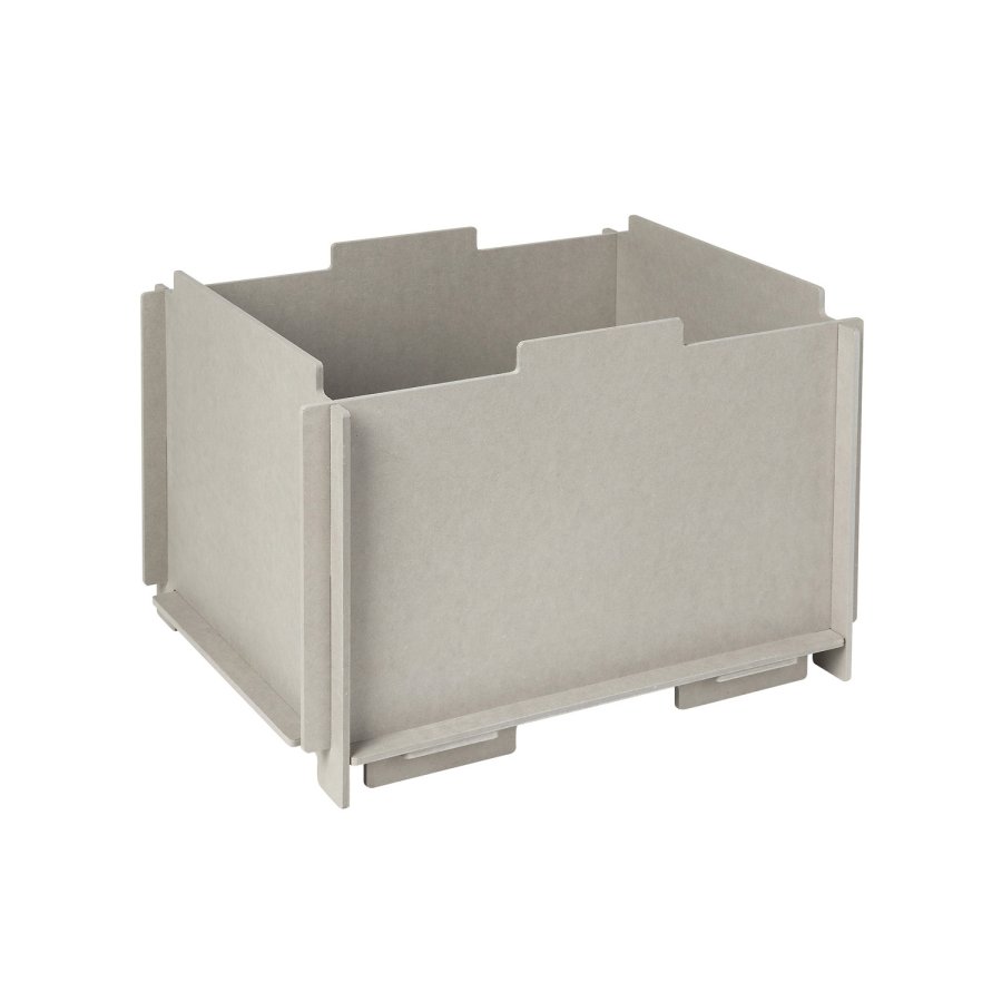 BROSTE COPENHAGEN Stacie opbevaringsbox, stabelbar - gr MDF (34x44)