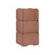 BROSTE COPENHAGEN Stacie opbevaringsbox, stabelbar - brun MDF (34x44)