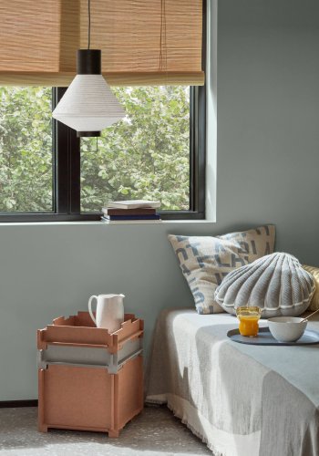 BROSTE COPENHAGEN Stacie opbevaringsbox, stabelbar - brun MDF (34x44)