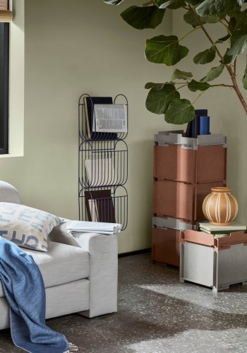 BROSTE COPENHAGEN Stacie bakke, stabelbar - brun MDF (34x44)