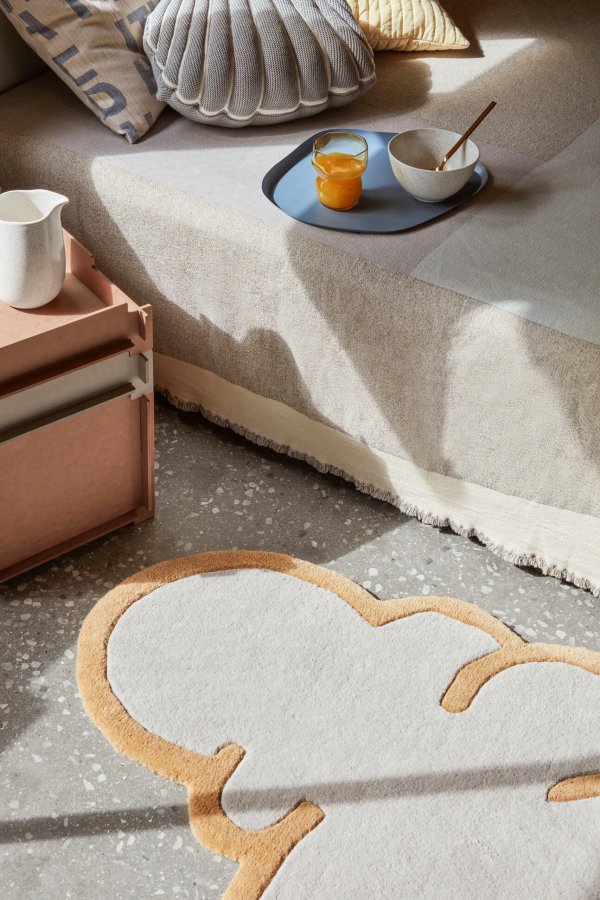 BROSTE COPENHAGEN Stacie bakke, stabelbar - brun MDF (34x44)