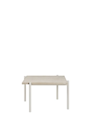 BROSTE COPENHAGEN Elaine sidebord, kvadratisk - off white asketrsfinér og metal (54x54)