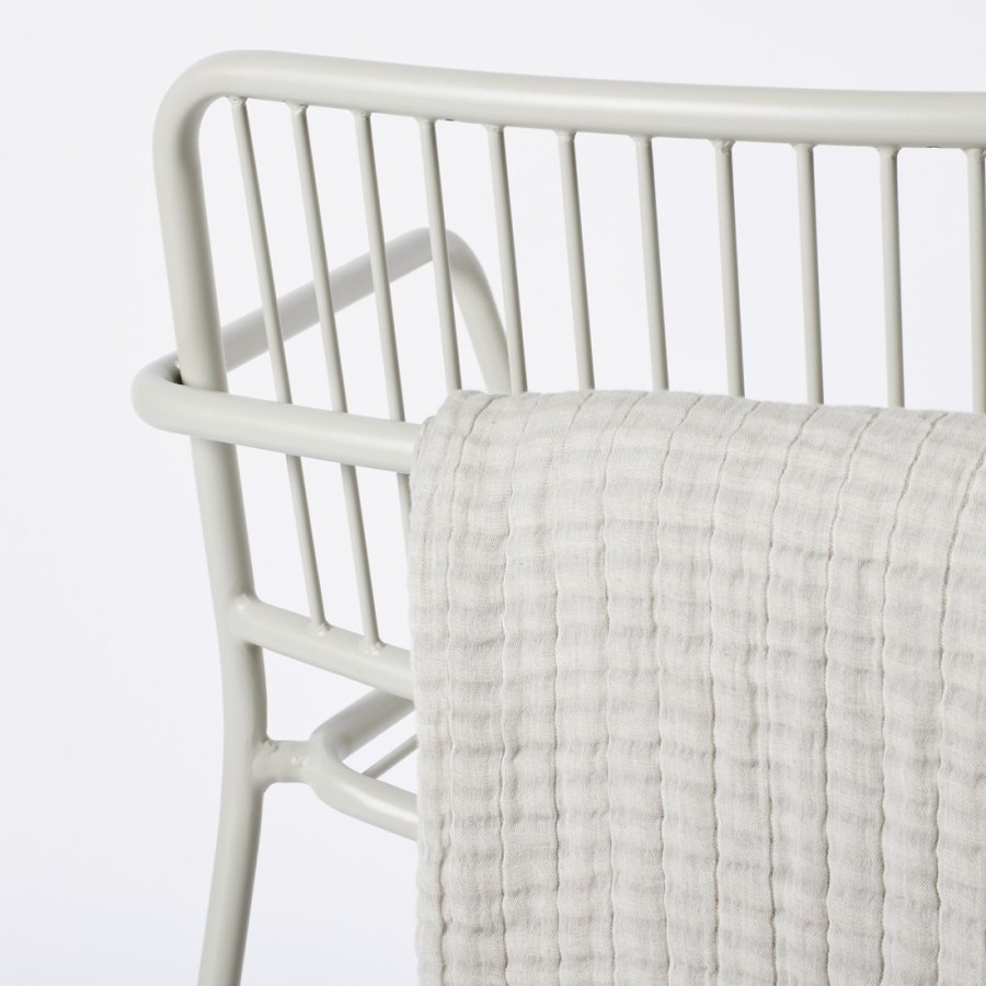 BROSTE COPENHAGEN Eden havestol, m. armln - beige gr stl