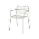 BROSTE COPENHAGEN Eden havestol, m. armln - beige gr stl
