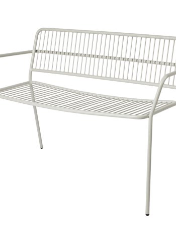 BROSTE COPENHAGEN Eden havebnk, m. rygln og armln - beige gr stl