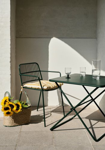 BROSTE COPENHAGEN Eden havebord, kvadratisk - skovgrn stl (70x70)