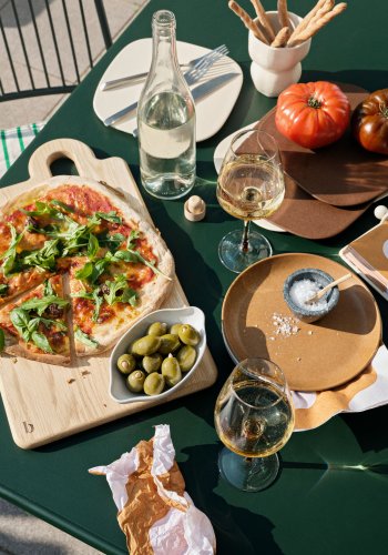 BROSTE COPENHAGEN Eden havebord, rektangulr - skovgrn stl (120x70)