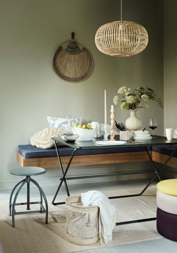 BROSTE COPENHAGEN Eden havebord, rektangulr - skovgrn stl (120x70)