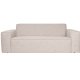 ZUIVER Bor 2,5-personers sofa - latte polyester og tr