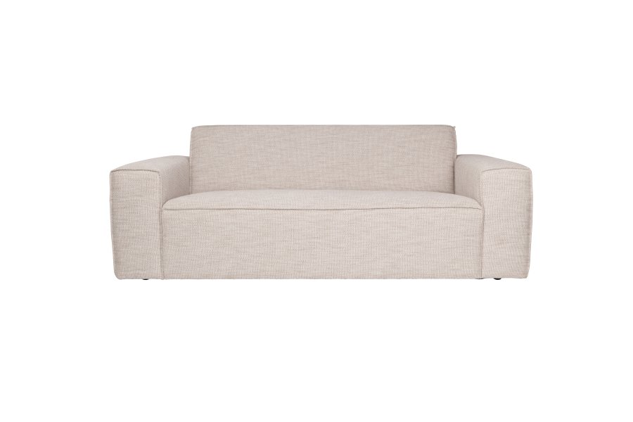 ZUIVER Bor 2,5-personers sofa - latte polyester og tr