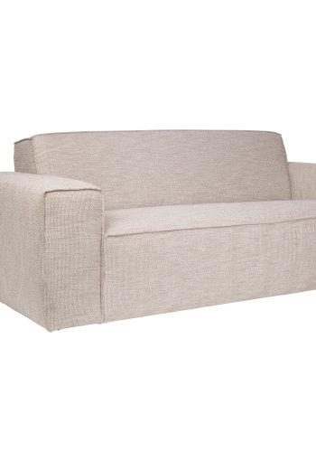 ZUIVER Bor 2,5-personers sofa - latte polyester og tr