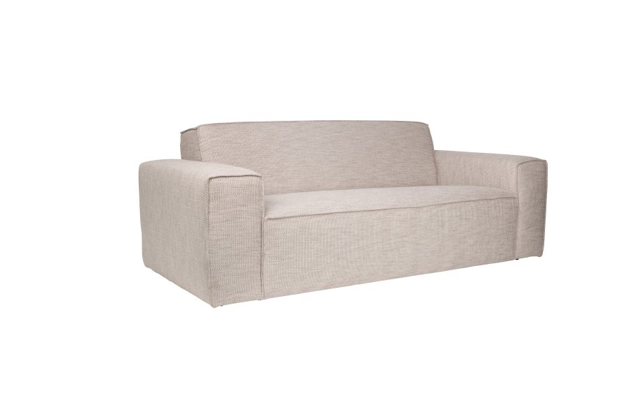 ZUIVER Bor 2,5-personers sofa - latte polyester og tr