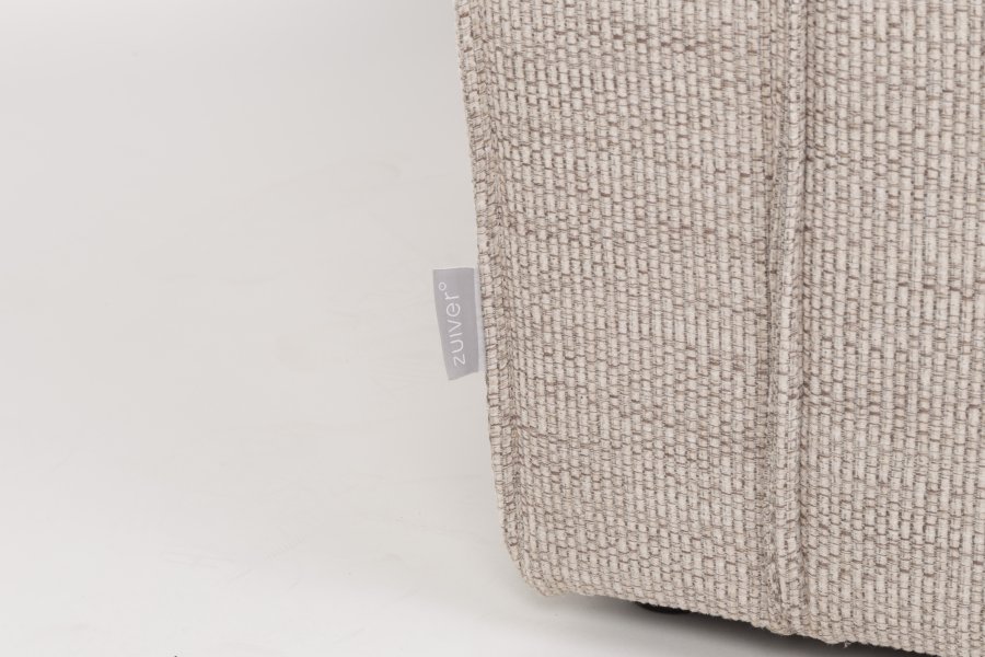 ZUIVER Bor 2,5-personers sofa - latte polyester og tr