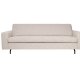 ZUIVER Jean 2,5-personers sofa - latte polyester og stl