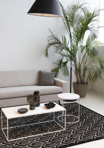 ZUIVER Jean 2,5-personers sofa - latte polyester og stl