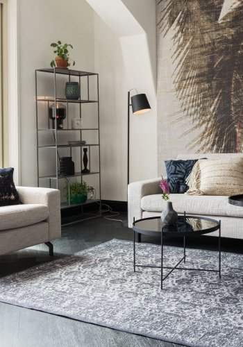 ZUIVER Jean 2,5-personers sofa - latte polyester og stl