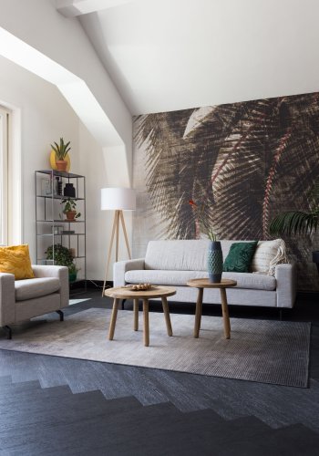 ZUIVER Jean 2,5-personers sofa - latte polyester og stl