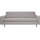 ZUIVER Jean 2,5-personers sofa - gr polyester og stl