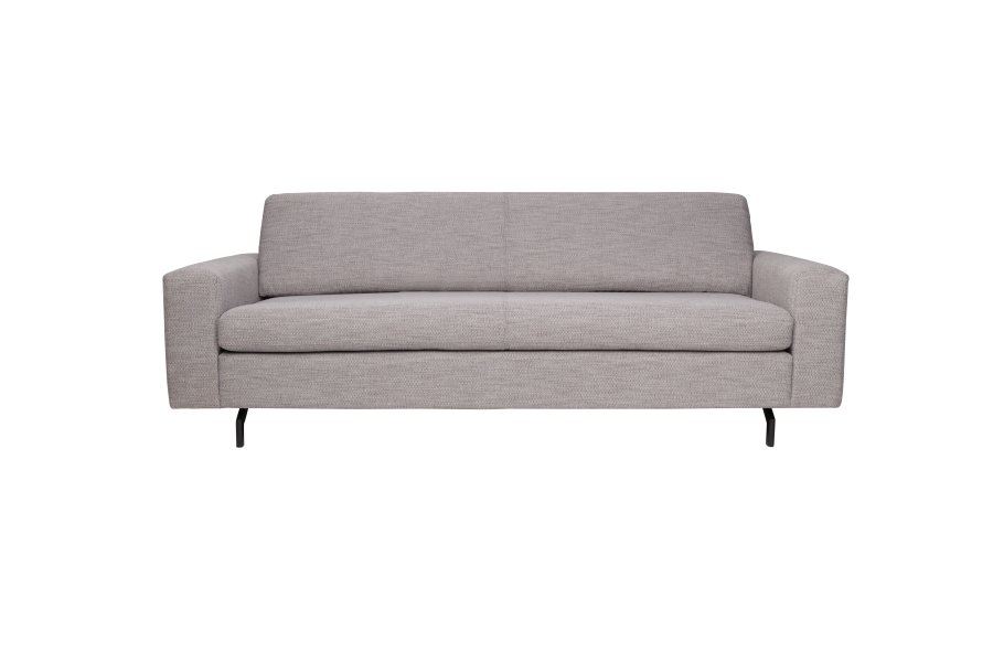 ZUIVER Jean 2,5-personers sofa - gr polyester og stl