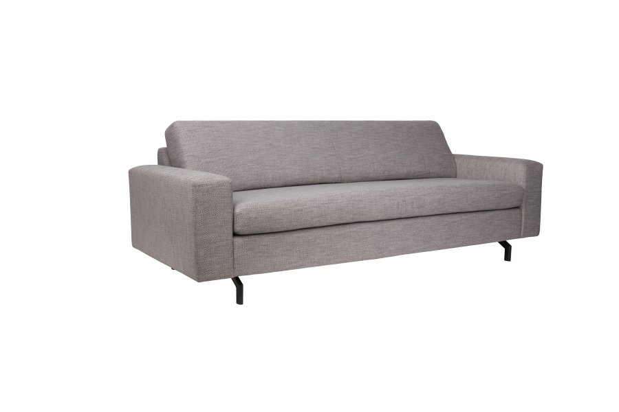 ZUIVER Jean 2,5-personers sofa - gr polyester og stl