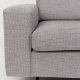 ZUIVER Jean 2,5-personers sofa - gr polyester og stl