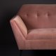 DUTCHBONE Kate 2 pers. sofa - lyserd ler fljl stof og sort jern