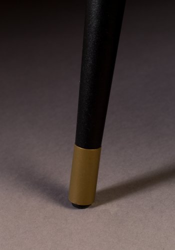 DUTCHBONE Kate 2 pers. sofa - lyserd ler fljl stof og sort jern