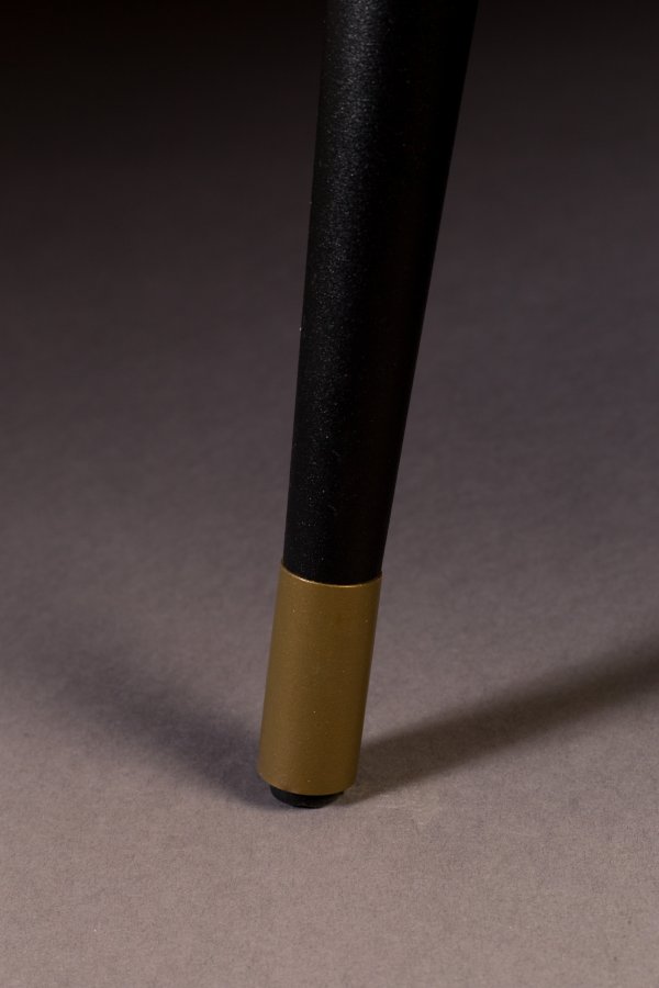 DUTCHBONE Kate 2 pers. sofa - lyserd ler fljl stof og sort jern