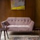 DUTCHBONE Kate 2 pers. sofa - lyserd ler fljl stof og sort jern