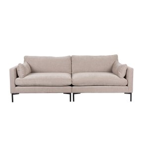 ZUIVER Sommer 3-personers sofa - latte polyester og stl