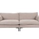 ZUIVER Sommer 3-personers sofa - latte polyester og stl