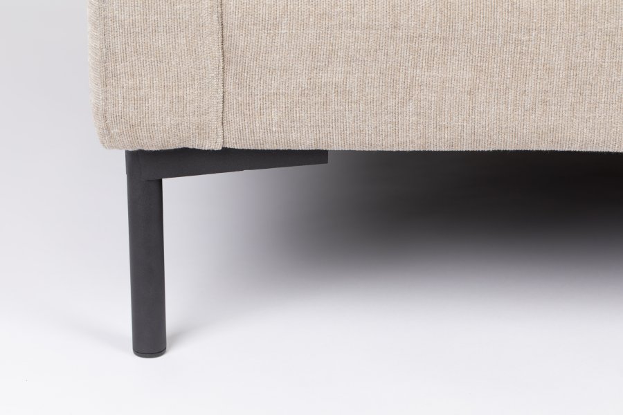 ZUIVER Sommer 3-personers sofa - latte polyester og stl