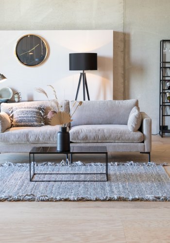 ZUIVER Sommer 3-personers sofa - latte polyester og stl