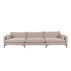 ZUIVER Sommer 4,5-personers sofa - latte polyester og stl