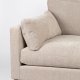 ZUIVER Sommer 4,5-personers sofa - latte polyester og stl