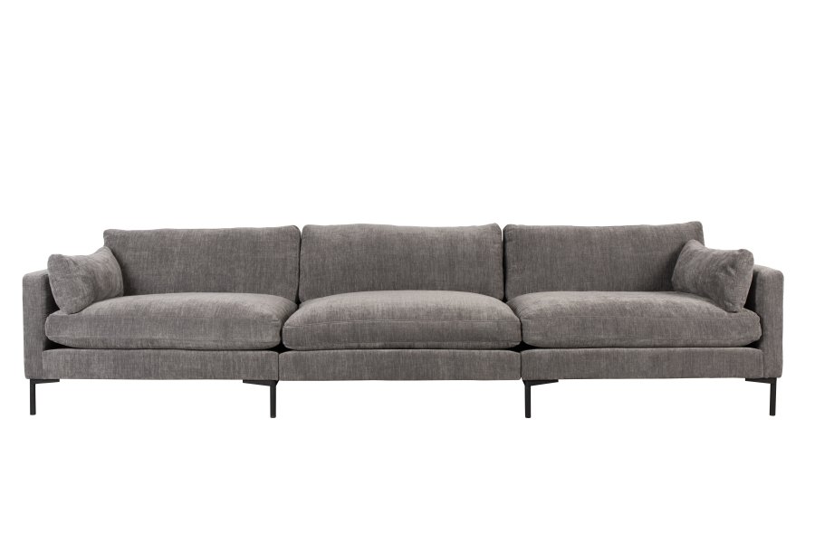ZUIVER Sommer 4,5-personers sofa - antracitgr polyester og stl