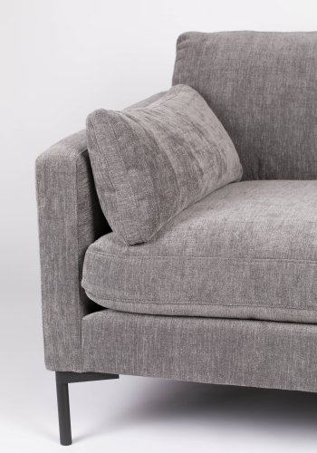 ZUIVER Sommer 4,5-personers sofa - antracitgr polyester og stl
