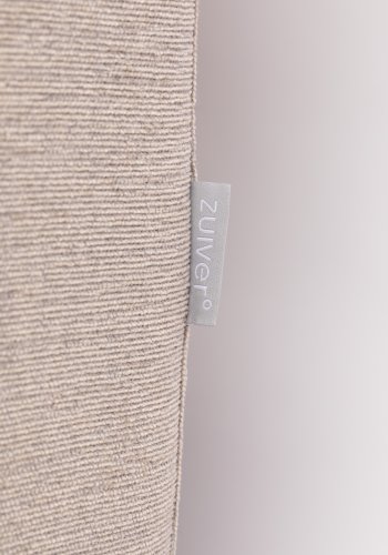 ZUIVER Sommer 7-personers hjrnesofa - latte polyester og stl