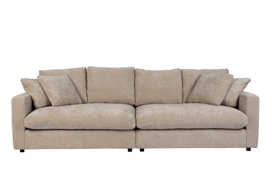 ZUIVER Sense 3-personers sofa - natur soft polyester og plast