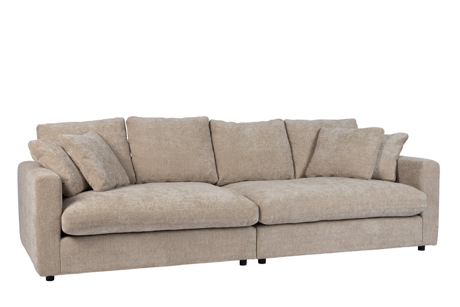 ZUIVER Sense 3-personers sofa - natur soft polyester og plast