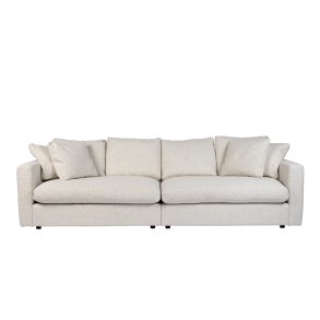 ZUIVER Sense 3-personers sofa - creme polyester og plast