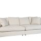 ZUIVER Sense 3-personers sofa - creme polyester og plast